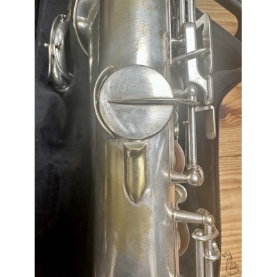 Saxophone Ténor Selmer Super Balanced Action SBA Argenté de 1947 F# coté