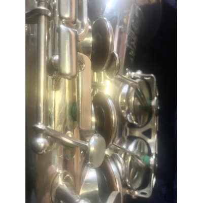 Saxophone Alto Selmer Mark VI Argenté SN82585 Tampons Main Gauche