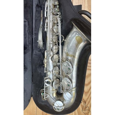 Saxophone Ténor Selmer Super Balanced Action SBA Argenté de 1947 dans une nouvelle boite BAM